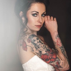 Kity Kaley, Tattoo, Tattoo Model, White dress, Tattoos, Hummeltreff